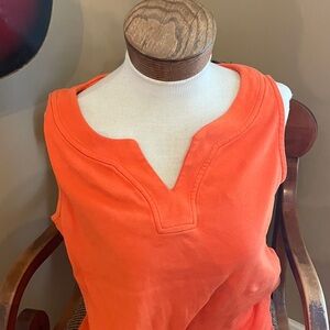 Talbots Vibrant Orange Tank dress